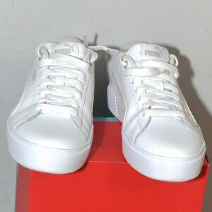 size 7.5 - PUMA Ladies' Smash‎ Platform Shoe WHITE